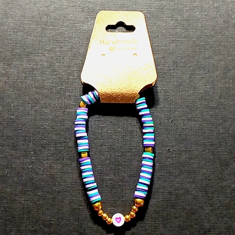 Lauriyana's handmade claybead bracelets: Lavender fields